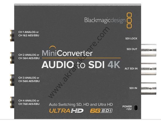 Mini Converter Audio to SDI 4K