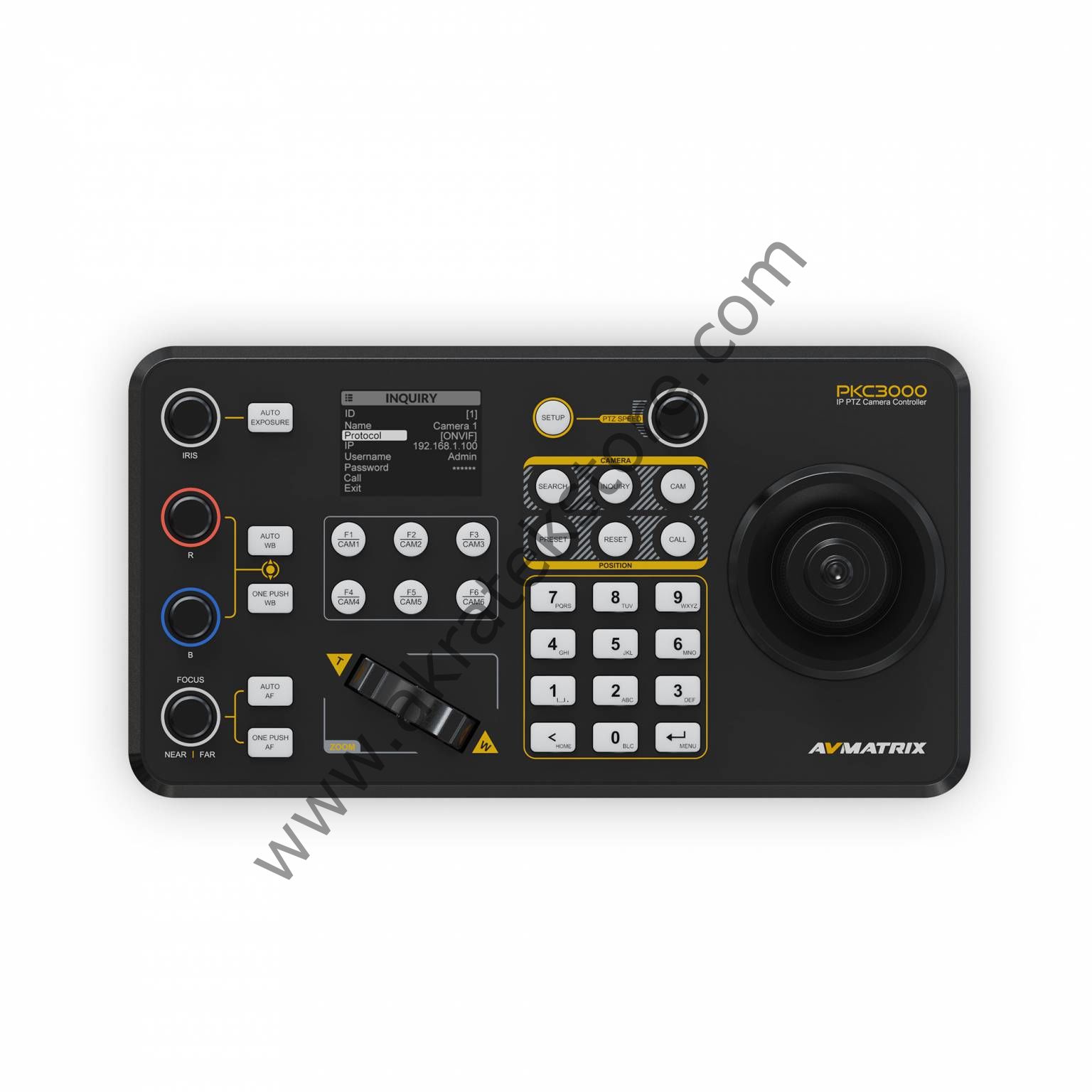 PKC3000 IP & Serial PTZ Camera Joystick Controller