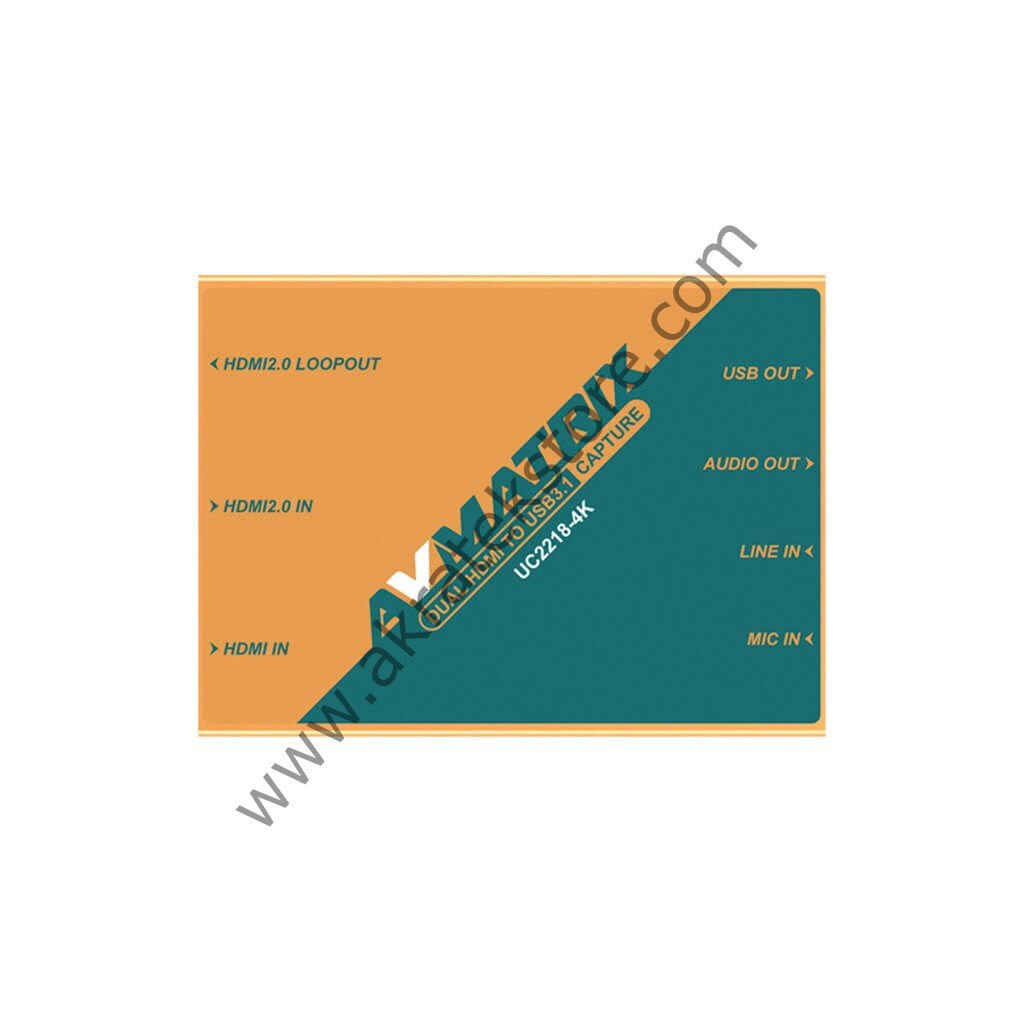 UC2218-4K Dual HDMI to USB 3.1 Type-C Video Capture
