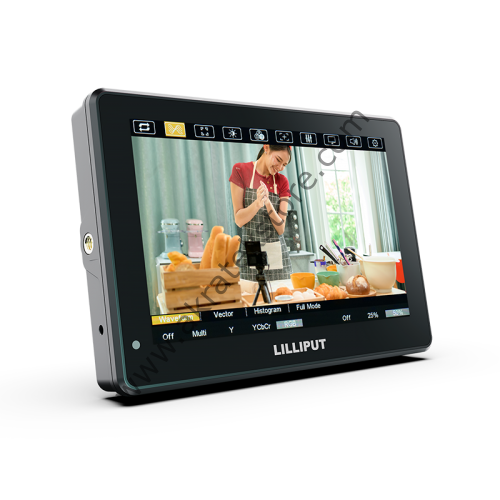 HT7S 7'' 2000 NIT 3G-SDI Kamera üstü dokunmatik Monitör