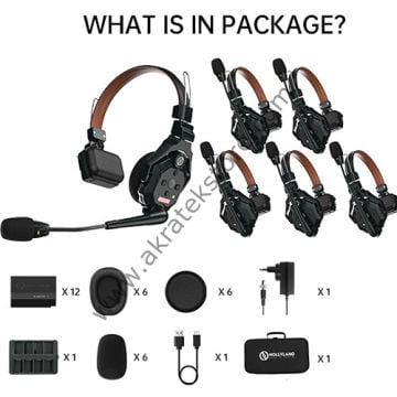 Solidcom C1 Pro-6S Profesyonel Kablosuz Intercom Sistemi (6 Kullanıcı)