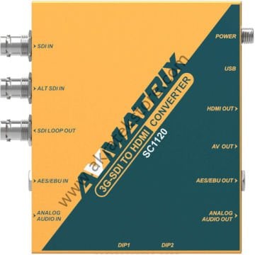 SC1120 3G-SDI to HDMI & AV Scaling Converter