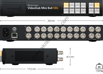 Blackmagic Videohub Mini 8x4 12G