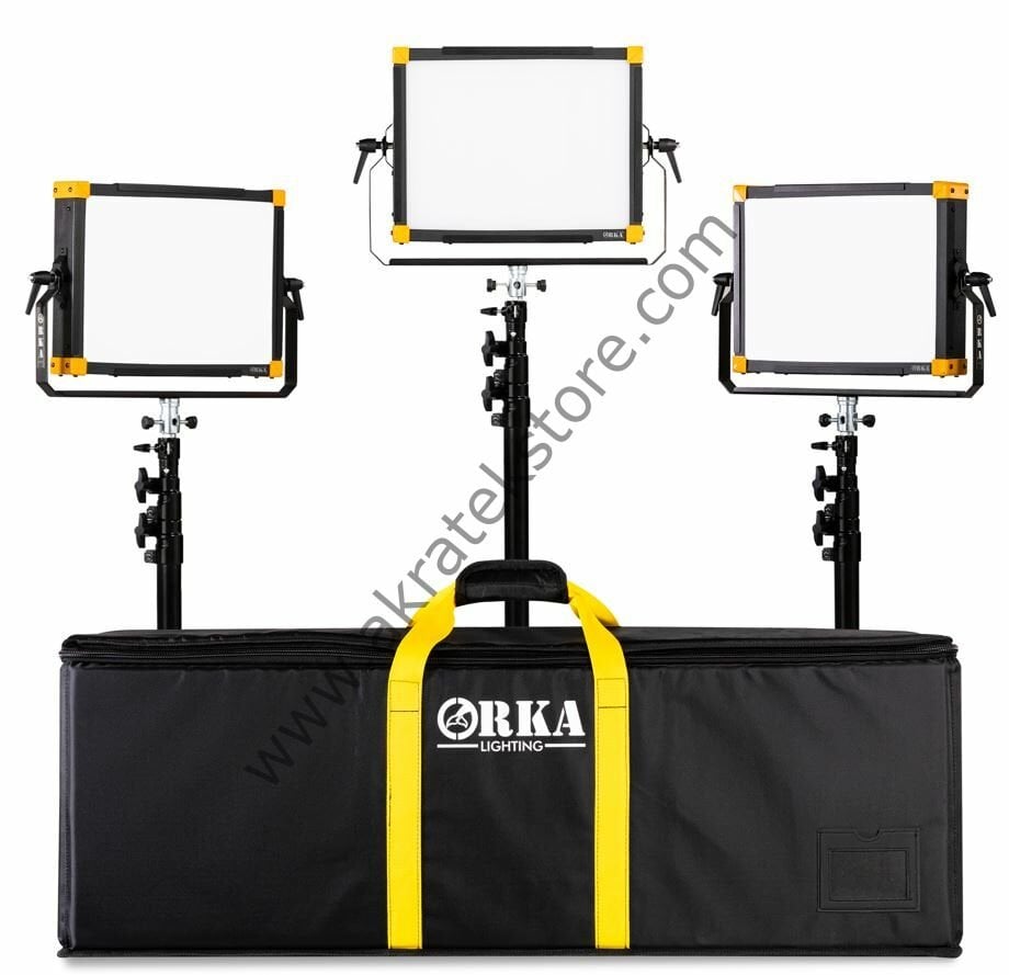 ORKA OR4003SET 3Lü BiColor Stüdyo Led Işık Seti