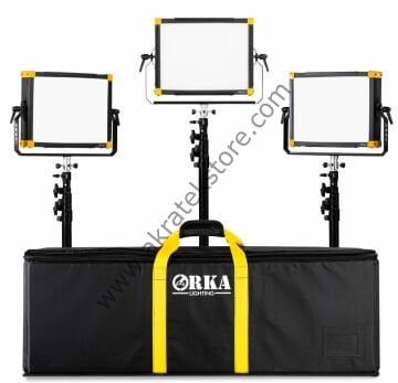 ORKA OR4003SET 3Lü BiColor Stüdyo Led Işık Seti