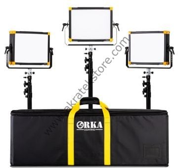 OR4002 SET 3Lü 5600K Stüdyo Led Işık Seti