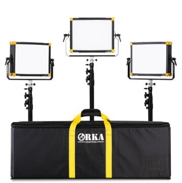 OR4002 SET 3Lü 5600K Stüdyo Led Işık Seti