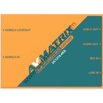 UC1218-4KS HDMI 2.0 to USB 3.0 4K Capture Box