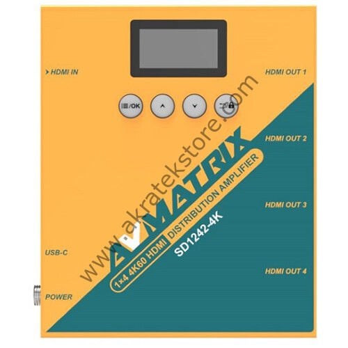 SD1242-4K 1×4 4K60 HDMI Distribution Amplifier