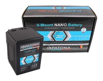 1301 Platinum NANO V190 V-Mount 189Wh Kamera Bataryası