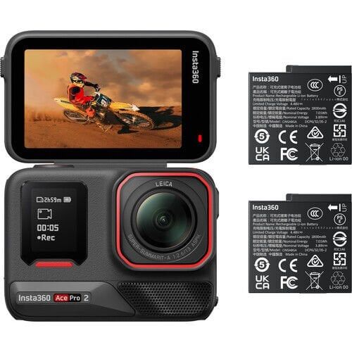 Ace Pro 2 Aksiyon Kamerası Çift Bataryalı Paket